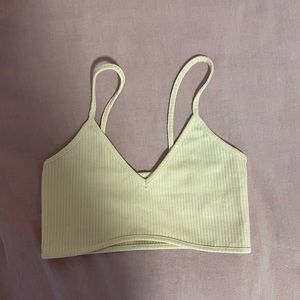 shein solid crop ribbed cami top